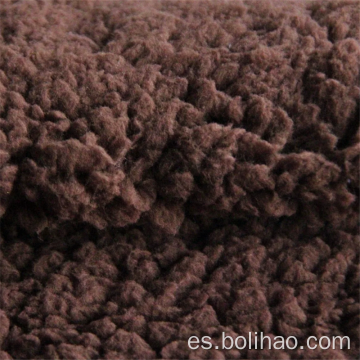 Un lado 100% poliéster Sherpa Fleece Fabric